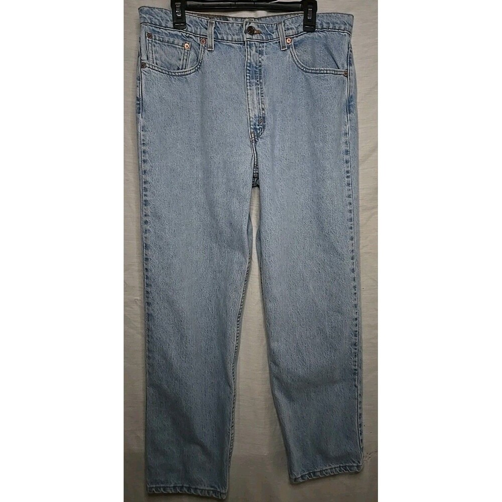 Levis 550 Jeans 1993 Men’s 38x30 Light Blue Relaxed Tapered Made In USA Vintage
